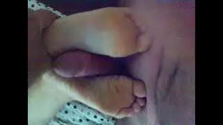 Mulher de pé tease...