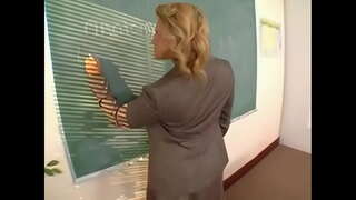 Busty Mësues fucks BBC Student