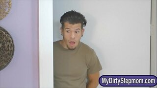 Albainn Brooks agus Tegan Seumas ffm threeway sex anns an t-seòmar-leapa