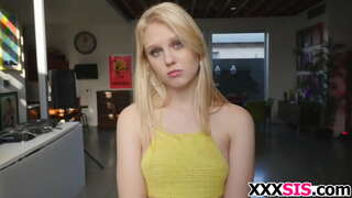 Blonde stepsis Lily Rader takes a banging