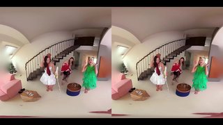 ���ि: शुल्क पूर्ण क्रिसमस अनुभव में तीन हॉट बेब्स भाड़ में जाओ!