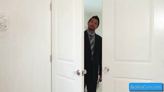 Cutie teenager blondie facit mirum blowjob in a ingens album dick et diligit eam