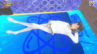 Femdom ວິທະຍາໄລຫັ giantess masturbates